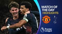 Solanke scores in added time as 10-man Spurs stalemate with Man Utd
